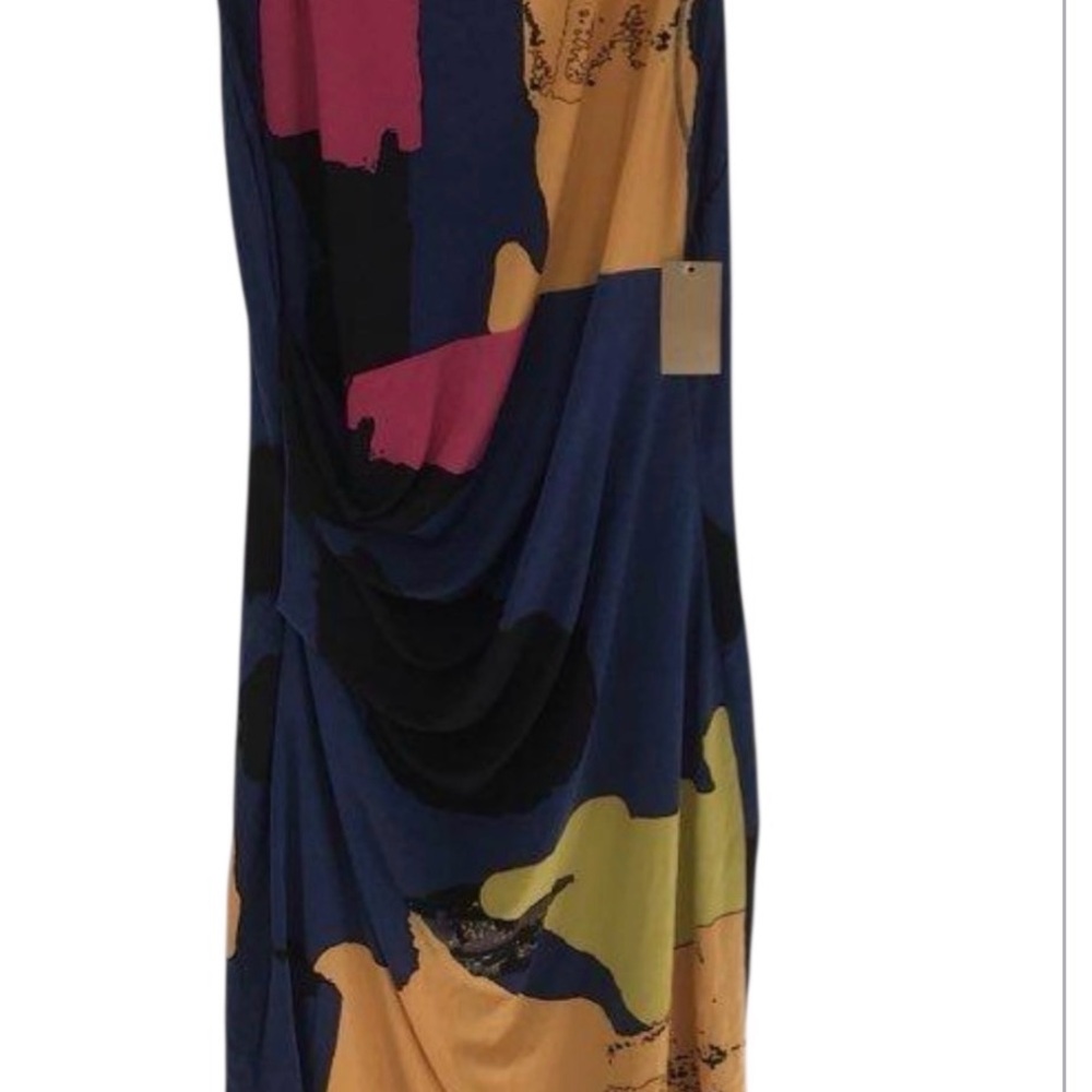 RACHEL Rachel Roy Multicolor Abstract Midi Dress - Picture 3 of 7